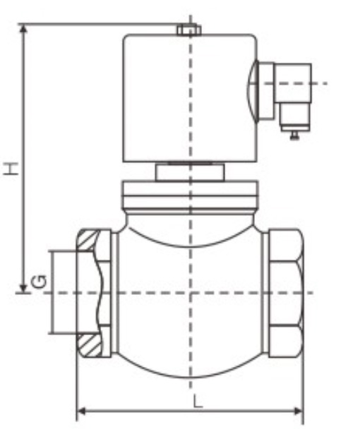 ZQDF(Y)系列蒸汽(液用)防爆电磁阀画线图